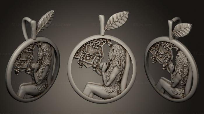 Jewelry (Zodiac Virgo, JVLR_0252) 3D models for cnc